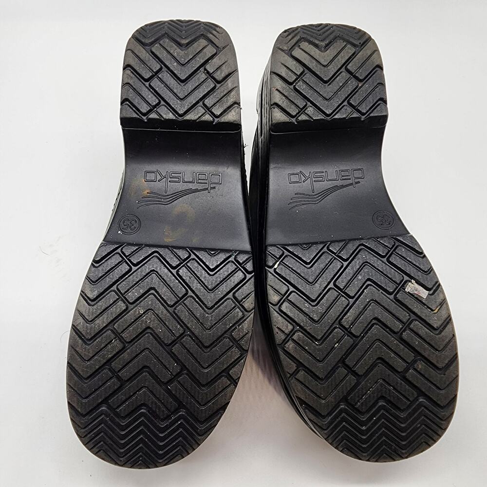 Dansko Sonja Open Back Clog Black Oiled Leather Slip-on Shoes EU 35 US 5 - Picture 9 of 10
